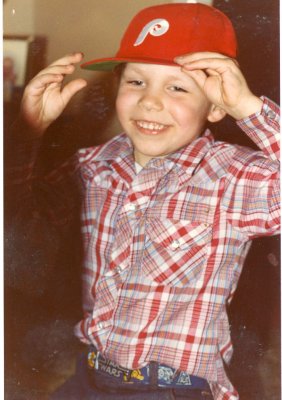 Wayne with his Phillies cap