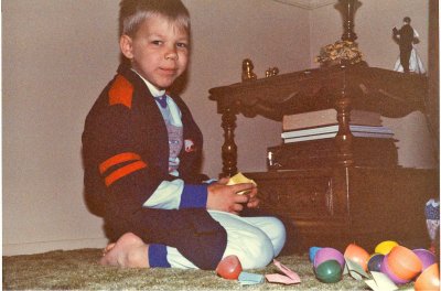 Successful Easter egg hunt in April 1983