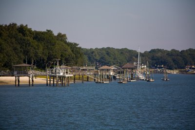 Docks along Broad Creek