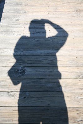 Self portrait in the boardwalk
