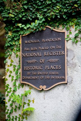 Entrance to Magnolia Plantation in Charleston