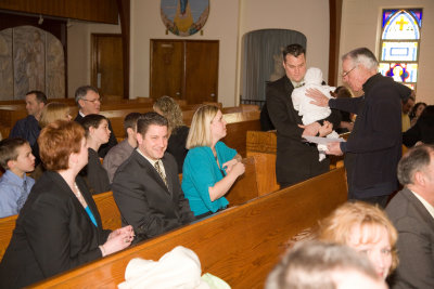 Allison with her parents and godparents