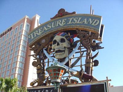 Treasure Island sign