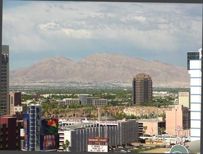 View to the mountains