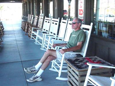 Tom at the Cracker Barrel