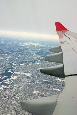 Take off from Detroit