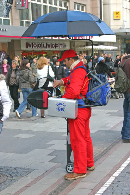 Sausage street vendor