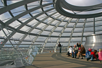 Observation level in the Reichstag Dome