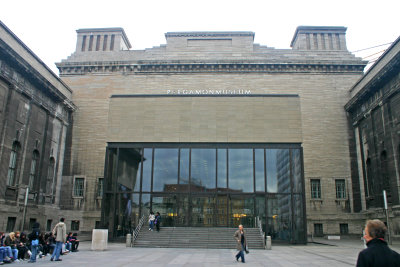 Pergamon Museum entrance on Museum Island in Berlin