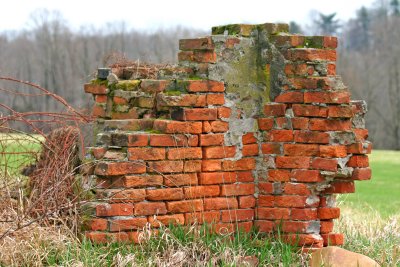 Walnut Hill farm foundation wall