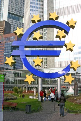 Euro scuplture in Frankfurt
