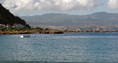 View across Island Bay, Wellington.