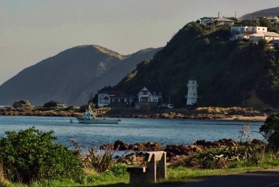 View across Island Bay.Wellington.