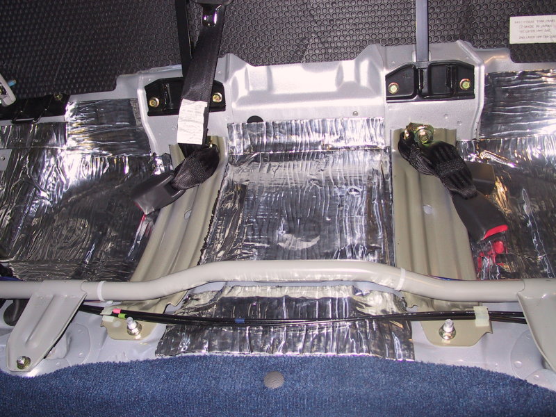Matt under the rear seat.