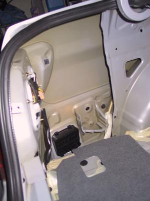 Left rear corner of trunk... Trying to brainstorm ideas on where to hide audio gear.