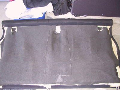 Ensolite foam added to the rear seat back.