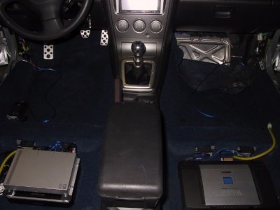All electronics inside the main cabin, and hidden out of sight under the seats.