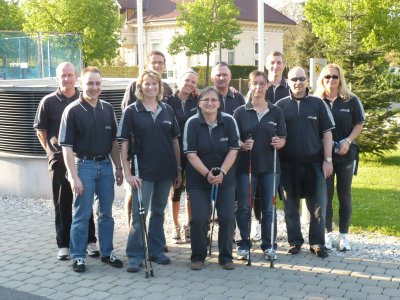 Sportlergruppe der Raiffeisenbank