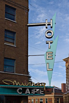 Historic Murray Hotel Sign - Livingston, MT