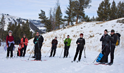 Group Photo Cross County Skiing At Tower