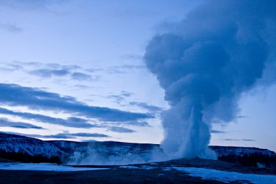 Old Faithful Sunset