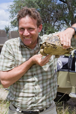 John with Leopard Tortoise