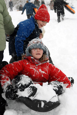 Sledding on Capitol Hill