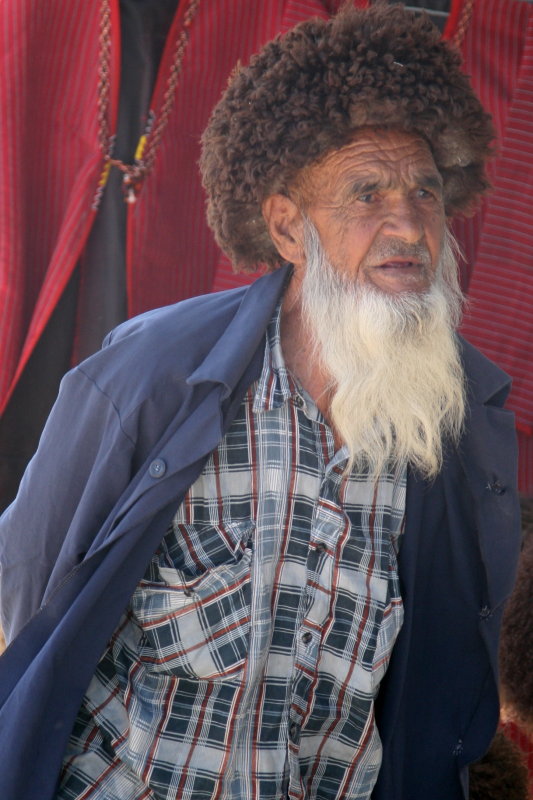 White Beard Brown Hat, Ashgabat, Turkmenistan