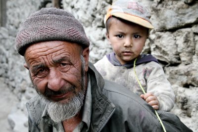 On Grandpa's Back, Baltistan, Pakistan