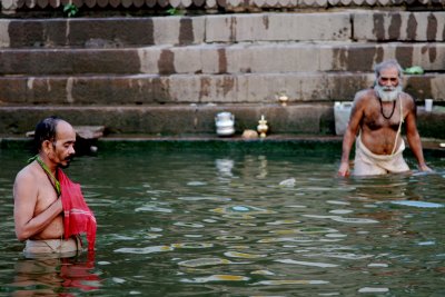 Holy Bath in the Ganges, Varanasi, India