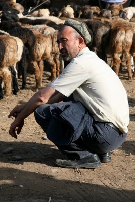 Sheep Inspector, Kashgar, Chinese Turkistan