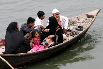 Bangladeshi Family Headed to South Dhaka, Bangladesh