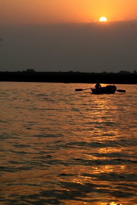 Sunrise over the Ganges, Varanasi, India