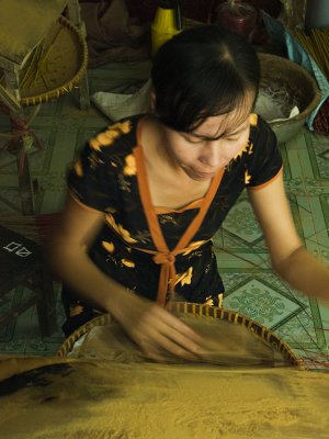 <B>Incense Making</B> <BR><FONT SIZE=2>Long Xuyen, Vietnam, January 2008</FONT>
