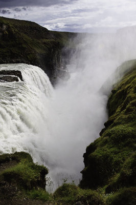 Into the Gorge Gulfoss waterfall, Iceland - July 2009