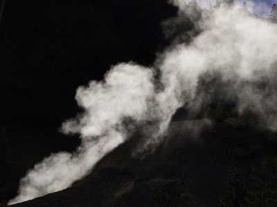 <B>Volcanic Steam</B> <BR><FONT SIZE=2> Mount Lassen National Park, California - September 2008</FONT>