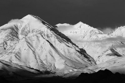 Dawn on the Sierras Near Independence, California -February, 2010