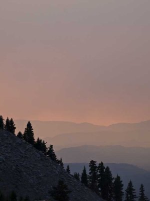 <B>Fire Sky</B> <BR><FONT SIZE=2>Crater Lake, Oregon - September, 2008</FONT>