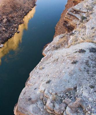 Sun's Glow on the Colorado River - Navajo Bridge - Arizona