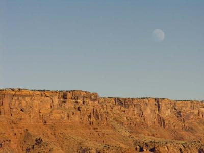 Moon in Sky - Hwy. Alt. 89 - Arizona