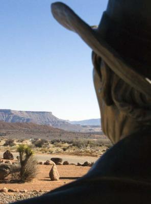 Statue's View - Outside Museum -Silver Reef, Utah