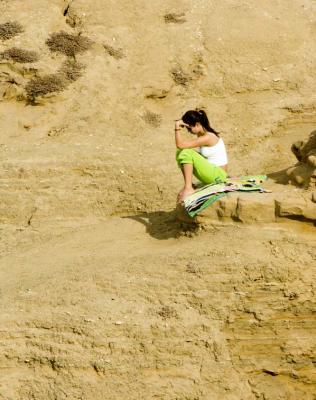 Alone                    -Sunset Cliffs, San Diego-