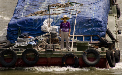 Barge Woman Shanghai, China September 2007