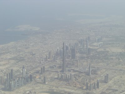 Burj Dubai (view from aircraft)