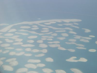 The World Dubai (view from aircraft)