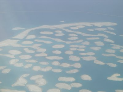 The World Dubai (view from aircraft)