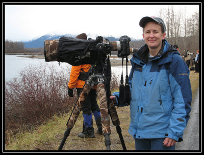 First day of shooting at Chilkat River ©  Liz Stanley