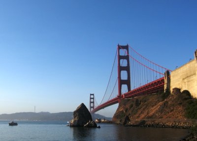 We get to go back across the golden gate in the afternoon