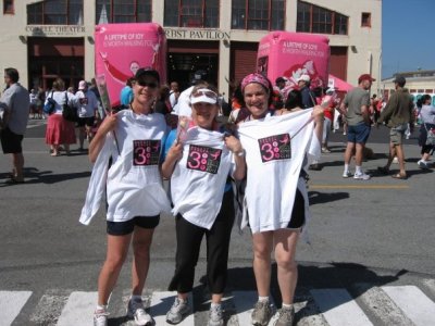 Cheryl, me, and Jeana at the finish