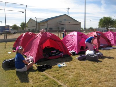 tent setup